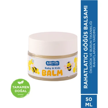 Babyton Doğal Rahatlatıcı Göğüs Balsamı 50