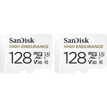 Sandisk 2'li Paket High Endurance 128GB 100/40MB/S Microsdxc C10 V30 Hafıza Kartı
