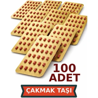 Nistabolje Çakmak Taşı 100 Adet Tüm Çarklı Çakmaklarla Uyumlu Kaliteli