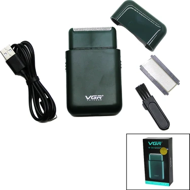 Go İthalat Seyahat Tipi 2ın1 Sıfır Sakal - Çizim Traş Makinesi USB Şarjlı V-390