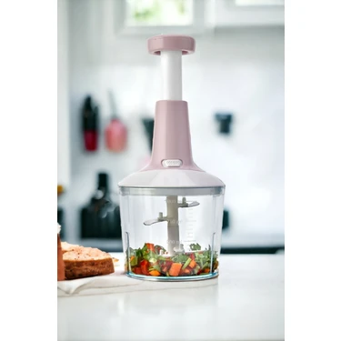 Comprox El Rondosu , Bas Kes Pratik El Robotu 1000ML Yeni Nesil Doğrayıcı, 5 Bıçaklı Manuel