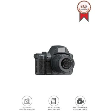 Torima Dijital Fotoğraf Makineleri Video Mini Kamera 2k Video 128GB Destekli CMR42