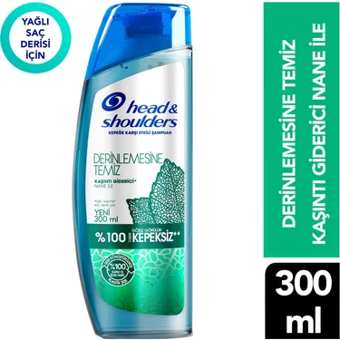 Head&Shoulders H&S Kaşıntı Giderici Nane Şampuan 300 ml Kepeğe Karşı Erkek Kullanıcılar İçin