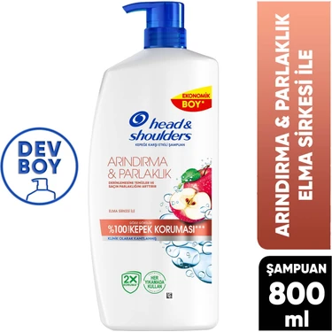 Head&Shoulders Elma Sirkesi Şampuan 800 ml Besleyici Etki ile Tüm Saçlar için Arındırıcı