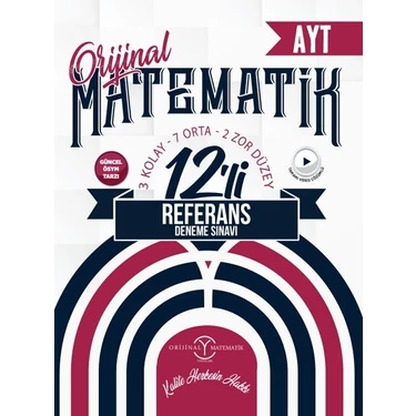 Parlayan Orijinal Yayınları Ayt Matematik 12'li Deneme Sınavı Mesleki Hazırlık Kitap