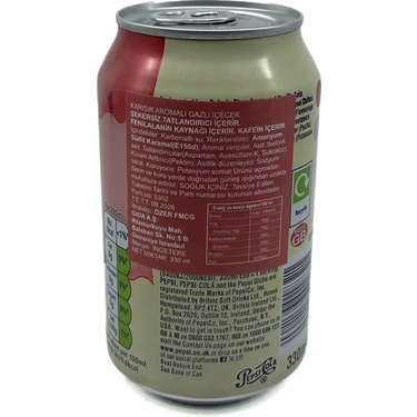 Pepsi Strawberries 'n Cream Flavour Zero Sugar - Karışık Fiyatı