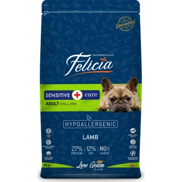 Felicia 6 Kg Yetişkin Kuzulu Small/Mini Az Tahıllı