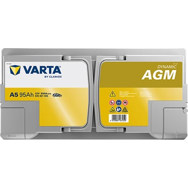 Varta Silver Dynamic G14 (A5) AGM Akü 95 Ah 12 V 850CCA Fiyatı