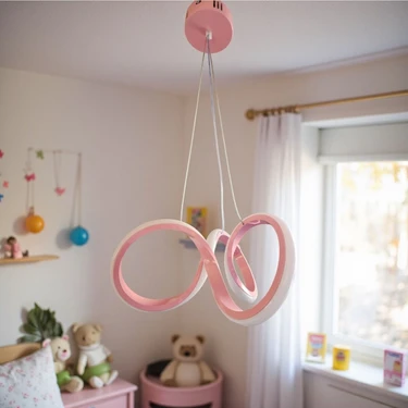 Ömür Avize Taly Mini Pembe Ledli Çocuk Odası
