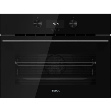 Teka - HLC 8440 C FBK - Mikrodalgalı Ankastre Kompakt Fırın - Full Siyah Cam - 40 lt -