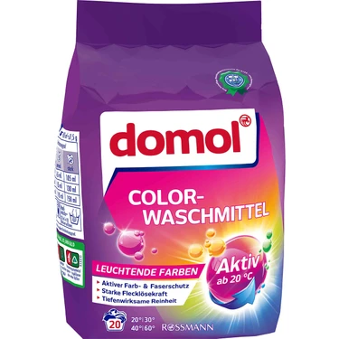 Domol Çamaşır Makinesi Deterjanı Toz 1350 gr Renkliler 20