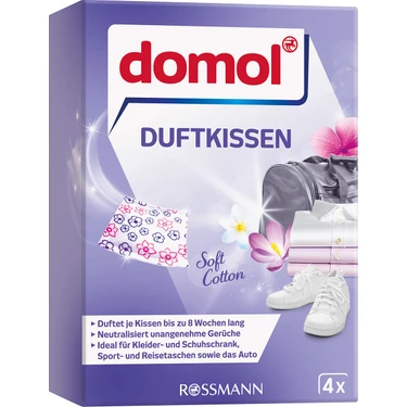 Domol 4'lü Koku Keseleri Oda Kokusu Kristaller ile 8 Haftaya Kadar Etkili