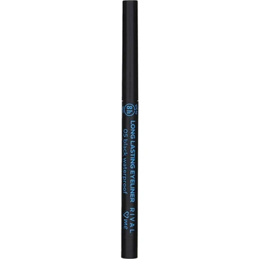 Rival Me Suya Dayanıklı Siyah Eyeliner No:05 Uzun Süre Kalıcı Özellikli Makyaj