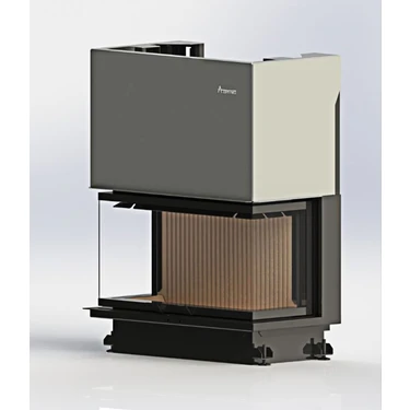 Sandıktan Al A.caminetti Crystal 90 Eco 3 Tarafı Açık Ithal Şömine Haznesi , 5 Yıl