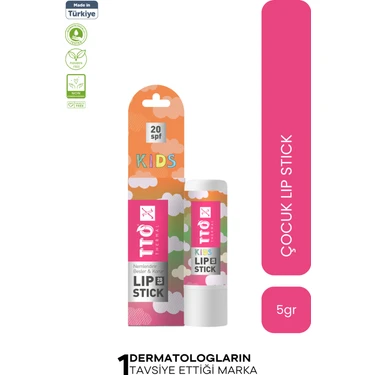TTO X Çocuk Aromalı Lip Stick 20 Spf