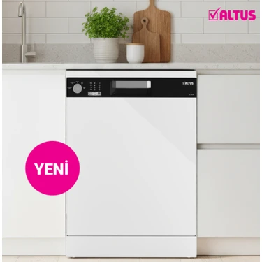 Altus Al 434 Pb 4 Programlı Bulaşık Makinesi Beyaz 13 Kişilik E Enerji Sınıfı ile Ekonomik
