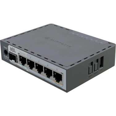 Mikrotik Hex S (2025) E60IUGS 2,5g Sfp Bağlantı Noktası, 5x Gigabit Ethernet, Poe Çıkışı, USB ve