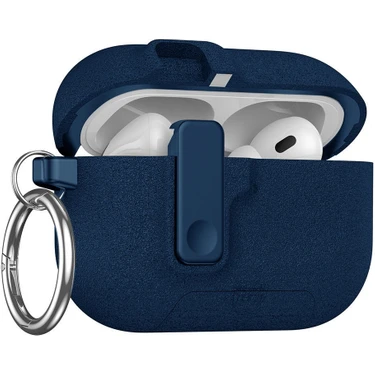 MobaxAksesuar Apple Airpods Pro 3. Nesil ile Uyumlu Kılıf Standlı Kilitli Tpu Premium Matte Trip