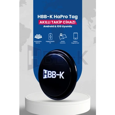 HBB-K Hapro Tag Ios & Android Uyumlu Airtag Akıllı Takip