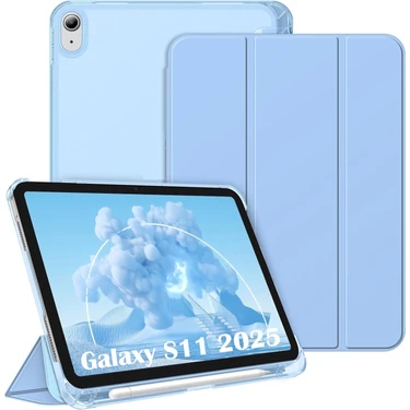 M.TK Moveteck Samsung Galaxy Tab S11 11 Inç 2025 Kılıf Smart Uyku Modlu S Pen Kalem Bölmeli Standlı