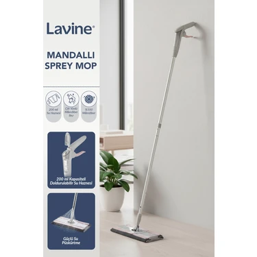 obido Lavine Mandallı Sprey Mop Kompakt Tasarım Mikrofiber Fiyatı