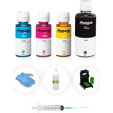 Ink Smart Tank 500 515 530 513 519 Plus Kartuş Dolum Seti 4