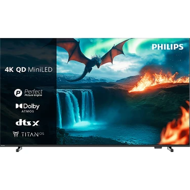 Philips Phılıps 75MLED810/12 75 Inç 189 Ekran Uydu Alıcılı  4K Qd Smart Tv Dolby Vision Dolby Atmos