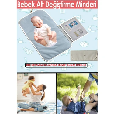 Alita Textile Anne Bebek Bakım Örtüsü, Yenidoğan Alt Değiştirme Matı, Bebek Alt Açma Minderi, Sıvı