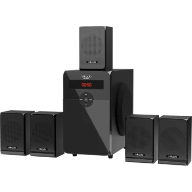 Mikado Mıkado MD-582BT, 110W, 5+1, Masaüstü, Usb/sd/fm/bluetooth, Siyah Kasa, Ev Sinema