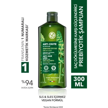 Yves Rocher Güçlendirici Prebiyotik Şampuan-Saç Dökülmesine Karşı/Anti-Chute-SLS,SLES