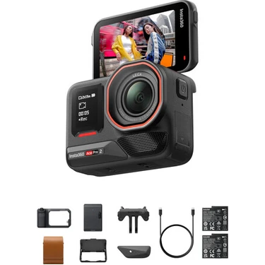 INSTA360 Ace Pro 2 Pocket Print Bundle Çift Bataryalı Çantalı