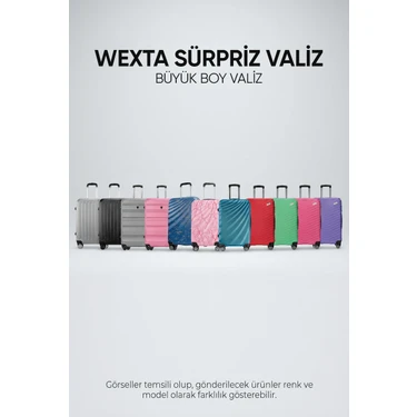 Wexta Valiz - Büyük Boy - Karışık Renk ve