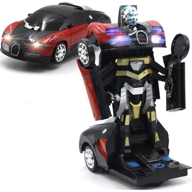 Brother Toys Robota Dönüşen Transformers Bugatti Araba Sesli ve