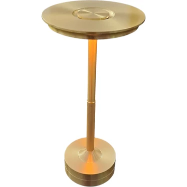 Helios HS-8130 Furtuna Şarjlı Dokunmatik 3 Renkli Gold ( Altın ) Masa Lambası