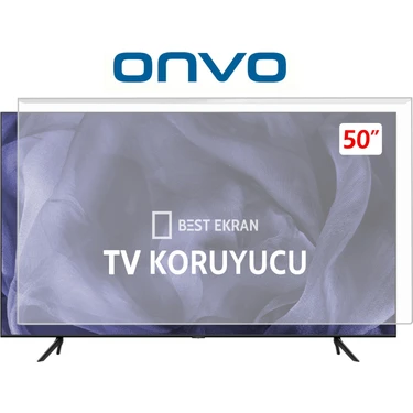 Onvo 50VQ90F3UA Tv Ekran Koruyucu - Onvo 50" Inc 127 Ekran QLED Kırılmaz