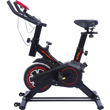 LCD Ayarlı Kondisyon Bisikleti Spor Koşu Egzersiz Bisikleti Spin Bike Dikey Ev