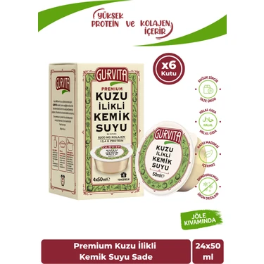 Gurvita Kuzu Ilikli Kemik Suyu 50 ml 24