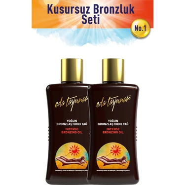 Eda Taşpınar Yoğun Bronzlaştırıcı Yağ SPF 0 (2 X 200