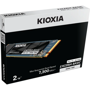KIOXIA PCIe M2 2TB Exceria Basic NVMe 3D 7300/6800 Mb/sn SSD