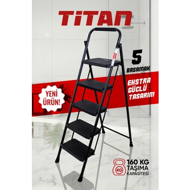 Fiesta Titan 5 Basamak EXTRA GÜÇLÜ ÖZEL TASARIM Geniş Basamaklı