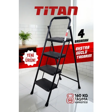 Fiesta Titan 4 Basamak EXTRA GÜÇLÜ ÖZEL TASARIM Geniş Basamaklı