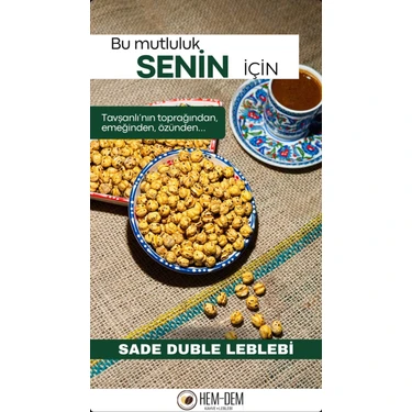 Hemdem Tuzsuz Tavşanlı Köy Leblebisi 400 gr – Taptaze Sarı Leblebi - Kütahya’nın Meşhur