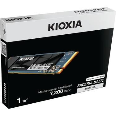 KIOXIA PCIe M2 1TB Exceria Basic NVMe 3D 7200/6600 Mb/sn SSD