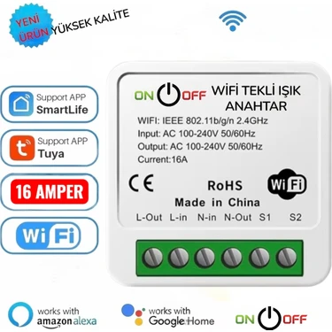 Tuya Wifi Destekli Akıllı Zamanlayıcı Işık