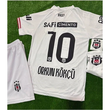 Alaturka Mix B̷e̷ş̷.i̷k̷/t̷a̷ş̷ '2026 Yeni Sezon Orkun Kökçü Deplasman Beyaz Çocuk Forması 4'lü