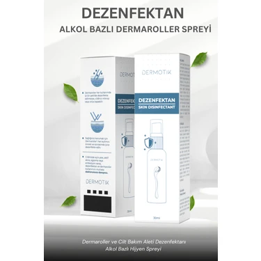 Dermotik Dermaroller & Dermapen Dezenfektan Spreyi – Mikro Iğneleme Aletleri Hijyen
