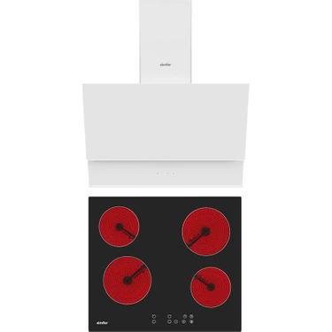 Simfer Simfe Qs Beyaz Elektrikli 2'li Ankastre Set (Elektrikli Ocak +