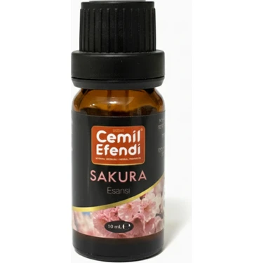 Cemil Efendi Sakura Esansı 10 ml Tütsü ve Buhurdanlık Difüzör Uçucu Oda Koku Yağı Parfüm