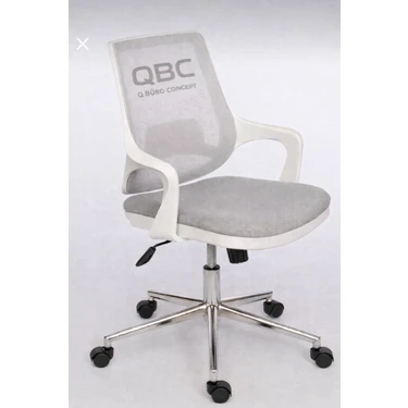 Qbc Ofis Büro Conc. Porto Krom Metal Ayaklı Çalışma Sandalyesi Ofissekreter Oyuncu Genç Od