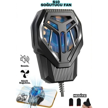 Fibaks S10 Profesyonel Gaming Telefon Soğutucu Fan - Hızlı ve Sessiz Radyatör, Type-C, Klipsli